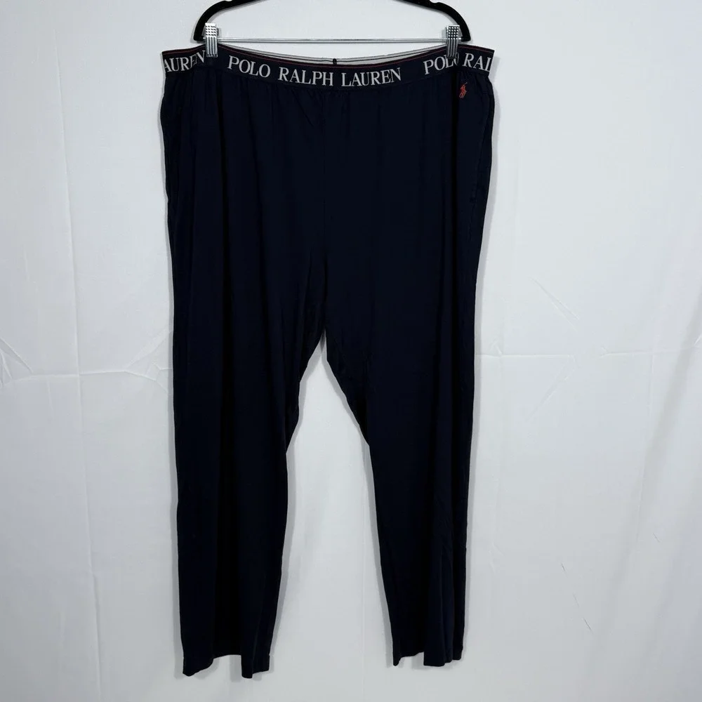 Polo Ralph Lauren Pajama Pants Mens 4X Blue Supreme Comfort Logo Elastic Waist‎